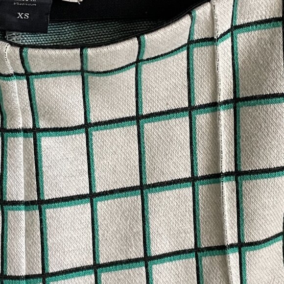 Anthropologie The Essential Crop Flare Pant Off White Black Green-XS - Picture 7 of 12